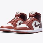 Jordan 1mid dusty peach